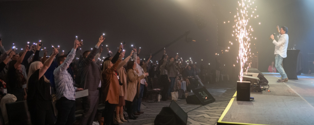 Conference concert on stage